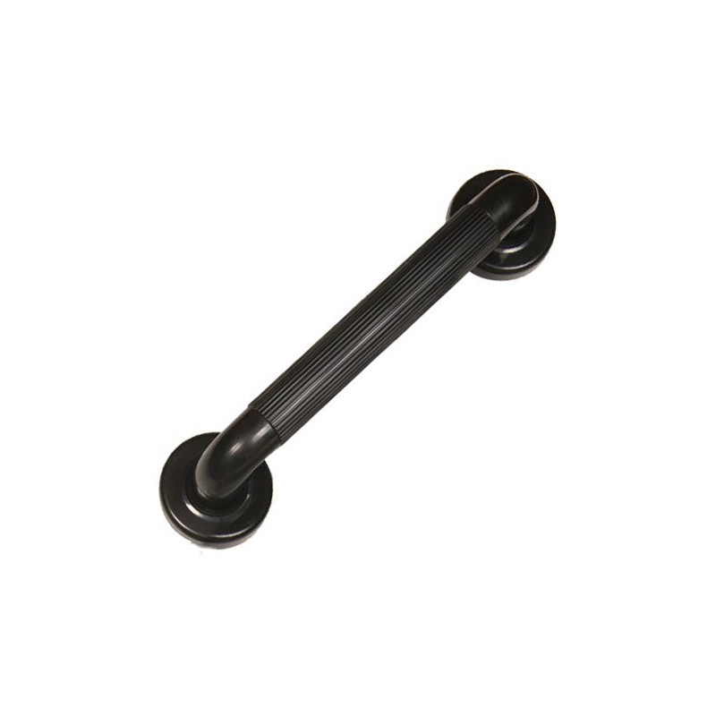 Plastic Fluted Grab Rail - 300mm - Black Healthcare