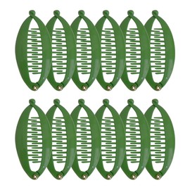 Set of 12 Mini Banana Clips - Green