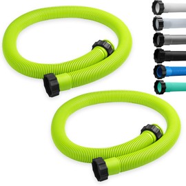 eBoot 2 Pcs 29060e Above Ground Pool Hoses 1.5" Diameter 59" Long Swimming Pool Pump Hose Replacement for Filter Pump, Saltwater System, Sand Filters Accessories(Green)