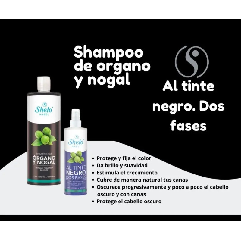Shampoo Matizador Órgano Nogal Sheló Nabel Botella 1215