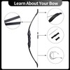 Archery Takedown Recurve Bow and Arrow Set Long Bow and