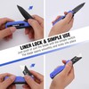 WORKPRO 2-in-1 Folding Knife/Utility Knife, Quick-Change Box Cutter with Belt