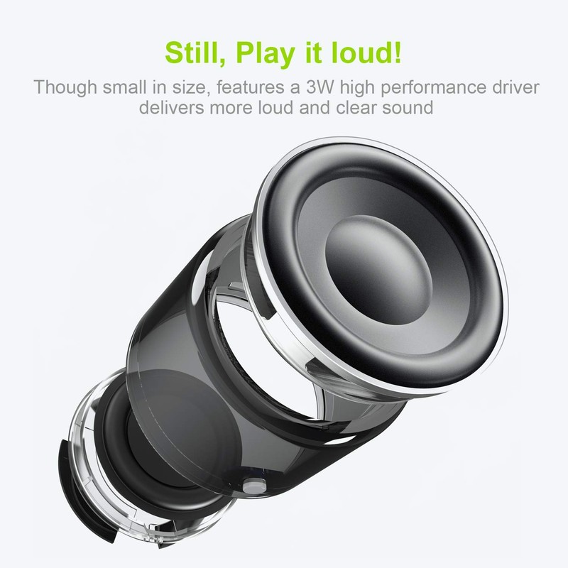 EWA Travel Case Packed, A106 Pro Portable Bluetooth Speaker with
