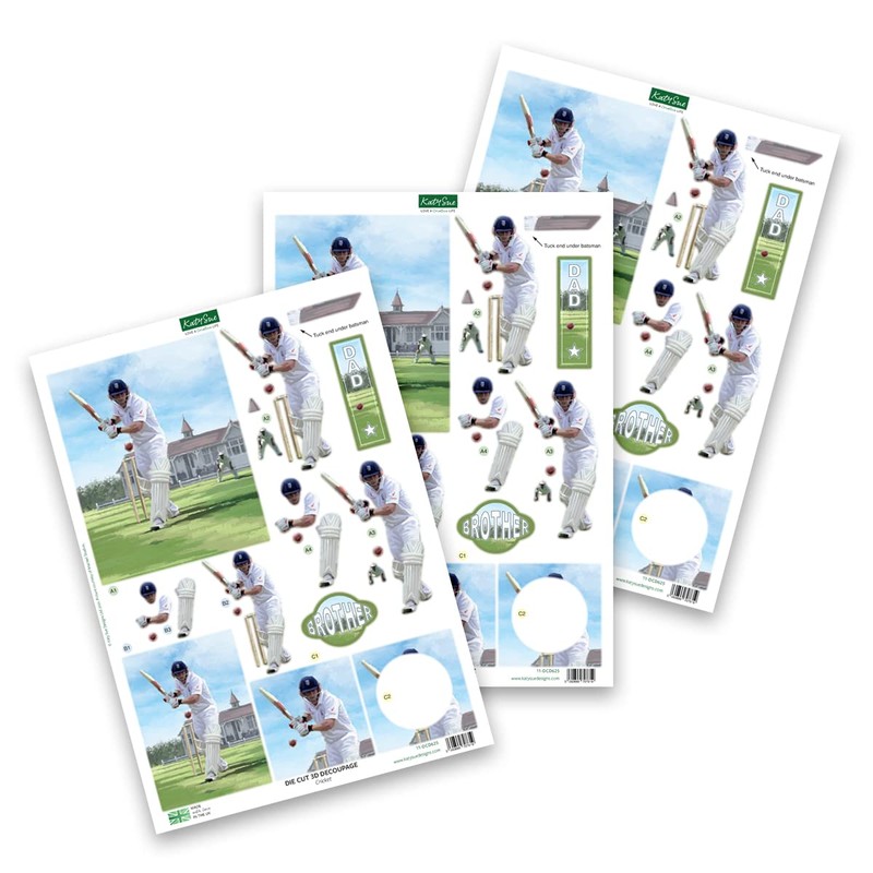 Katy Sue 'Sports' Die-Cut Decoupage for Card Making & Crafts