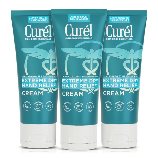 Curel Extreme Dry Hand Relief, Dermatologist Recommended, Long-Lasting Cream For