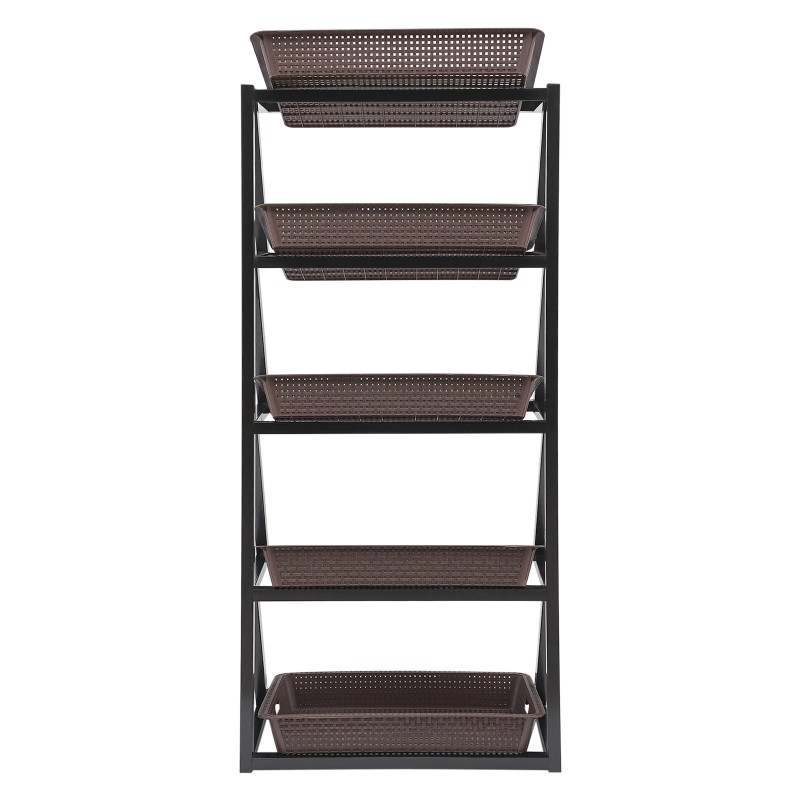 Retail Display Rack Market Shelf Fruit Vegetable Snack Basket With