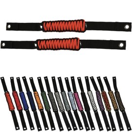 IAG Paracord Grab Handle 2-Piece Set for Ford Bronco 2021-2024+ (Red)