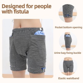 Yodilala Ostomy postoperative Care Underwear, Incontinence Care Trousers,Catheter Underwear for Elderly,Bladder Urinary Stoma postoperative Care Pants, Urine Bag Pants(Men's,XL)