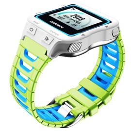 NotoCity Compatible with Garmin Forerunner 920XT Band Soft Silicone Strap for 920XT Replacement Watch Band for Men Women Green-Blue
