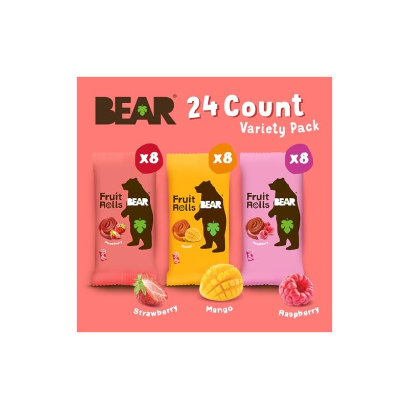 Bear Rollitos Fruta Fresa Frambuesa Mango