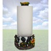 DWK Farmhouse Cow Paper Towel Holder Decorative Farm Kitchen Countertop