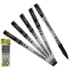 Goldex Kiwi BLACK 5 x 0.7mm Tip Soft Gel Pens