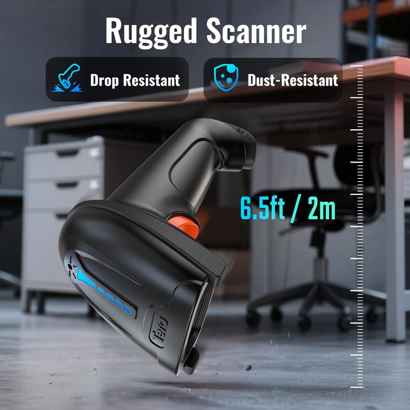 Tera 1D 2D QR Barcode Scanner Wireless and Wired with