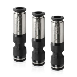 Bwintech 3 pcs 8mm Straight One Way Flow Pneumatic Check Valve, Push to Connect Air Tube Fitting for Air Compressor