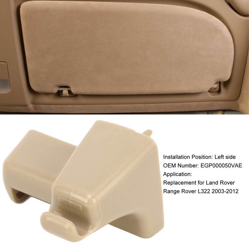 Interior Left Sun Visor Hook Clip EGP000050VAE Compact Size Replacement