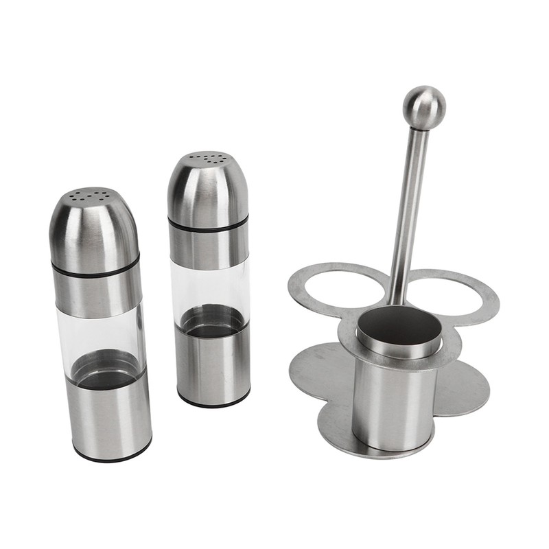 Stainless Steel Seasoning Bottle Multipurpose Food Grade Refillable Rustproof Salt