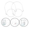dangjuacua 12-Pack Stainless Steel Wire Hangers for Mason Jars -