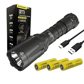 NITECORE SRT7i Superior Performance SmartRing Flashlight- 3,000 lumens w/ 2x EXTRA Battery and Eco-Sensa USB-C Charging cable Included
