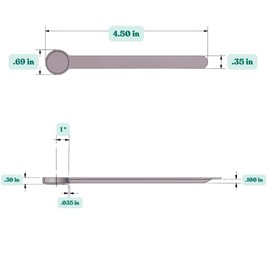 Supplement and Supply 1/4 Tsp (1.25 mL) Long Handle Scoop for Coffee, Protein Powder, Pet Food, Spices, Grains, Dry Goods – Food-Grade BPA-Free Plastic Measuring Spoon (Pack of 1)