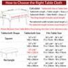 Cenebonxy Rustic Fall Table Cloth Rectangle Table Cloths, Cotton Linen