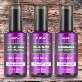 Kundal Hair Booster Hair Repair Macadamia Ultra Hair Serum Ylang Ylang Fragrance 3pcs 100ml / 쿤달 헤어부스터 헤어리페어 마카다미아 울트라 헤어 세럼 일랑일랑향 3개 100ml