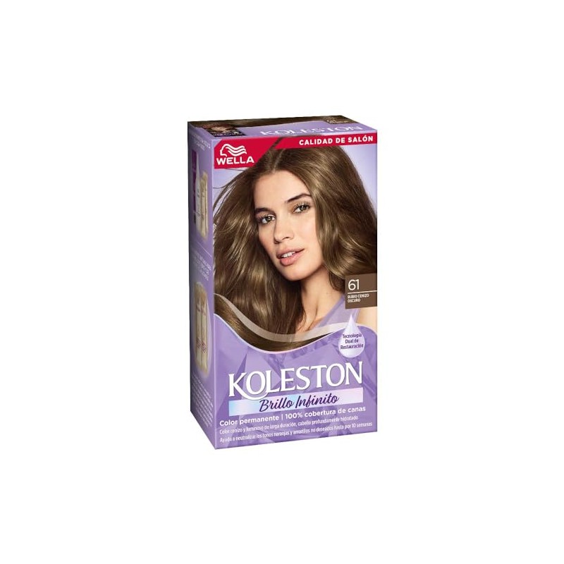 Koleston Tinte Permanente 61 Rubio Cenizo Oscuro