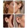DJCIW 15pcs G23 Titanium Gold Ear Piercing Kit 4mm Ball,