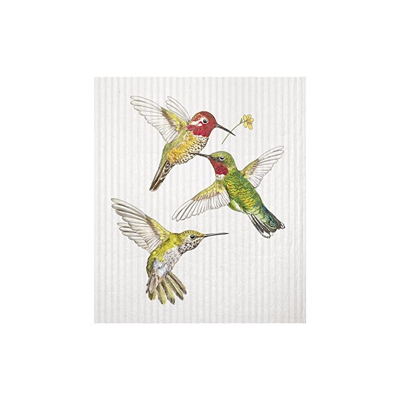 Mary Lake-Thompson Hummingbirds Sponge Cloth, Eco-Friendly, Machine Washable