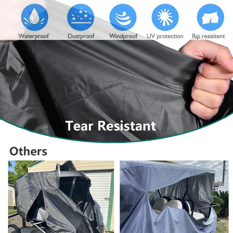 GOODFITMENT Heavy Duty Golf Cart Cover 4 Passenger Seat Waterproof