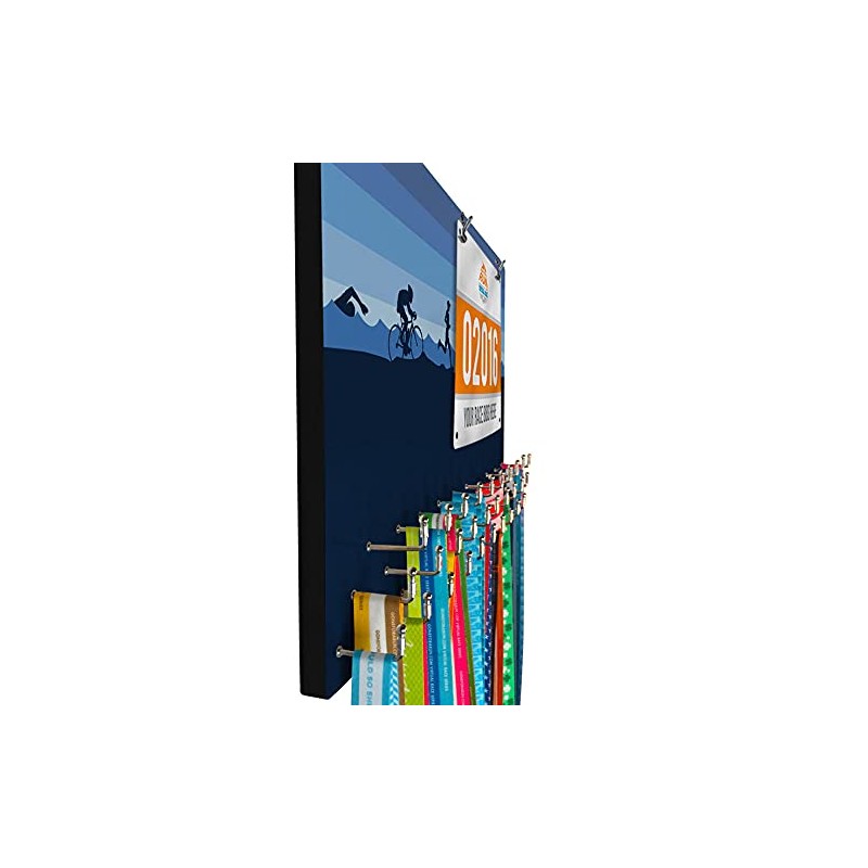 Gone For a Run Hooked On Medals Hanger & Bib