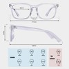 MAXJULI Blue Light Blocking Glasses,Computer Reading/Gaming/TV/Phones Glasses for Women Men(Transparent)