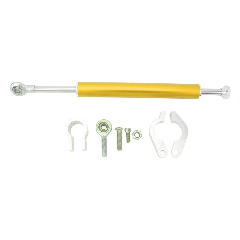 Motorcycle Steering Damper 330mm Universal Aluminum Steering Damper Stabilizer for