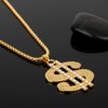 HUITIAN INTL Dollar sign necklace, rap chain, hip-hop chain, dollar