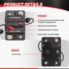 RED WOLF 20A Circuit Breaker Holder W/Manual Reset Switch 12-48V