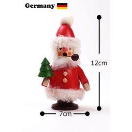 German Incense Smoker Santa Claus red - 12,0 cm / 5 inch - Christian Ulbricht
