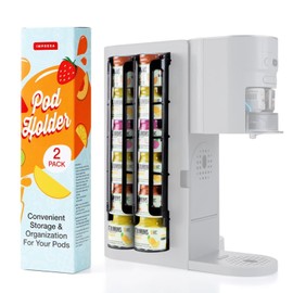 IMPRESA 12-Pod Holder Compatible with Ninja Thirsty Pods - Mountable Space-Saving Storage Solution