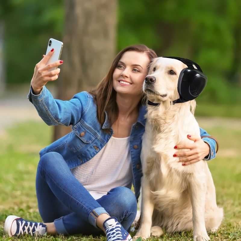 BuFan Orejeras para Perros - Protección Auditiva Ajustable, Reducción de