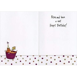 Oatmeal Studios Two Cats in Kitchen Funny/Humorous Birthday Card