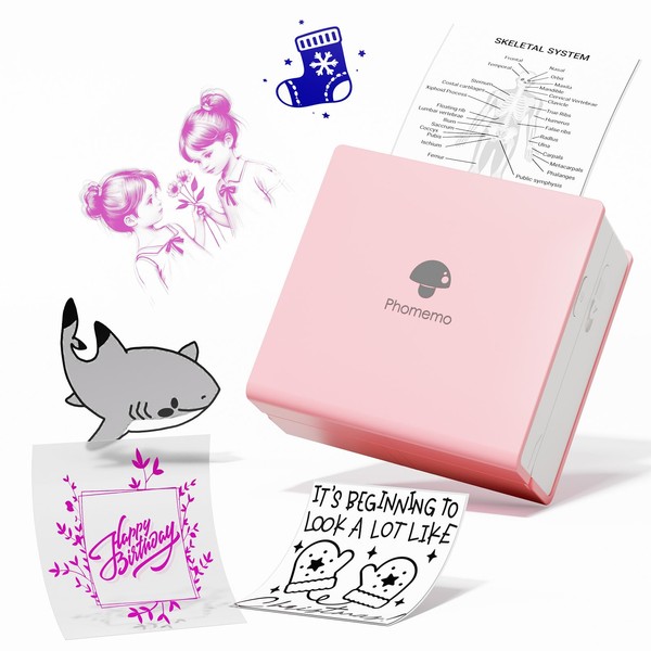 Phomemo M02 Mini Portable Pocket Printer- Portable Bluetooth Wireless Thermal