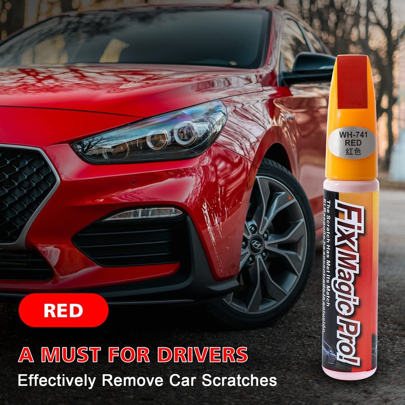 Ouzorp Car Touch Up Paint RED Fill Paint Pen Car