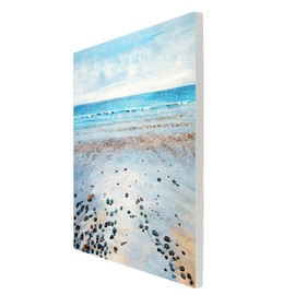 Global Designs Low Tide At East Artwork by Denise Coble Printed Onto Ceramic Picture Tile