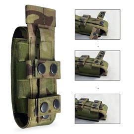 Molle TQ Tourniquet Pouch Holder & Tactical Trauma Medical Shear Flashlight Duty Belt Holster