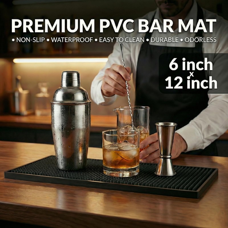 Home Bar Mat, No Strong Plastic Odor, Non-Slip Spill Mat,