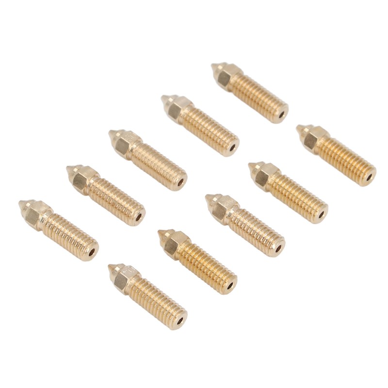 10Pcs 3D Printer Nozzle Kit High Flow Smoother Operation Bass