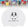 2Pcs Silicone Swimming Cap Hat Cartoon Cute Universal Type for