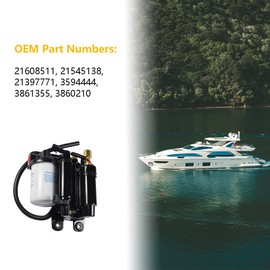 Electric Fuel Pump Assembly Replacement For Volvo Penta 21608511 21545138 4.3L 5.0L 5.7L for 4.3OSI 4.3GXI 5.0OSI 5.0GXI 5.7GI 5.7GXI 5.7OSI 5.7OSXI 3594444 213977771 3861355 3860210