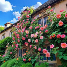 300+ Pink Climbing Rose Seeds for Planting Outdoors Ornamental Vine Seeds Amazing Climbing Flowers Rose Growth Beautiful Roses