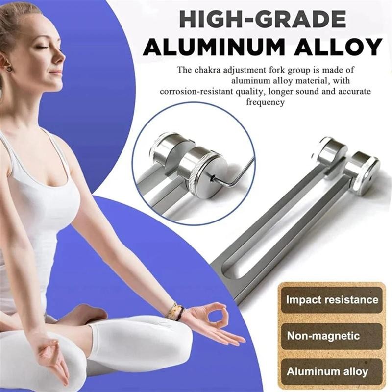 128Hz Tuning Fork, Portable Tuning Fork with Storage Bag, Professional
