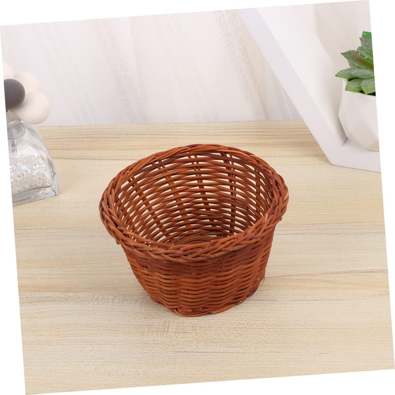 CAXUSD Easter Craft Storage Basket Handwoven Mini Basket for Easter