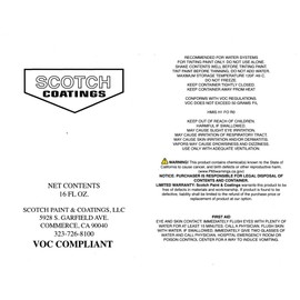 Scotch Coatings Universal Colorants, Colourfal, 16 OZ. (Lamp Black)